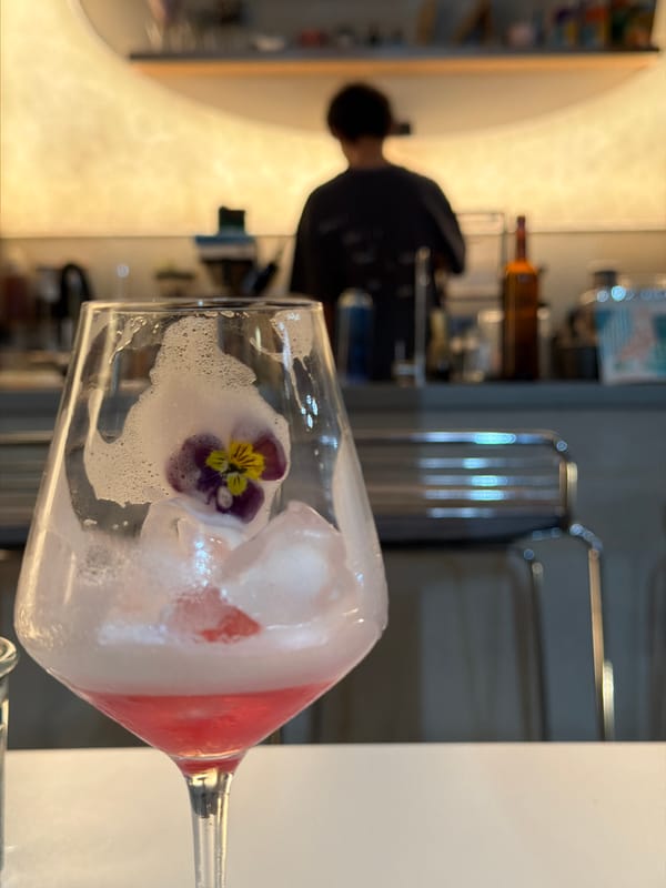 Afternoon dining documented in Bishkek with cocktails and street food