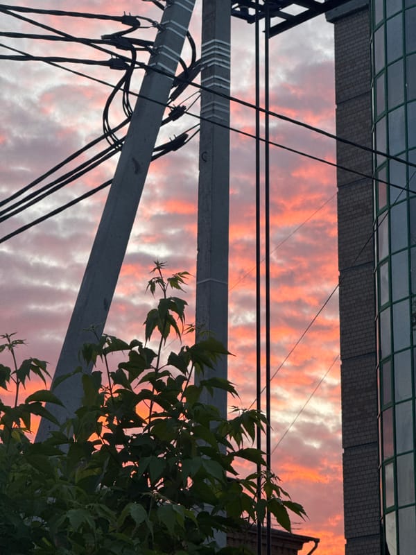 Sunset documented across Izhevsk cityscape in evening photos