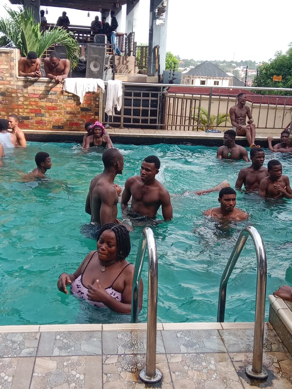 Afternoon swimming session documented at Onitsha pool facility