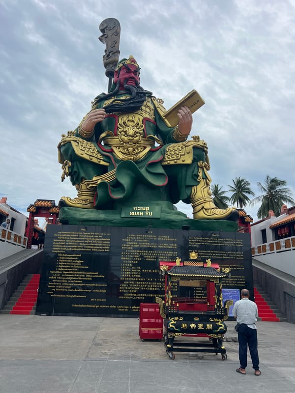Guan Yu shrine visit on Ko Samui, Thailand