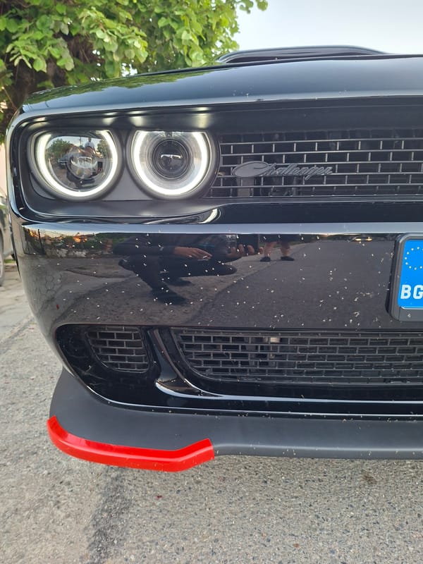 Black Dodge Challenger spotted parked on street