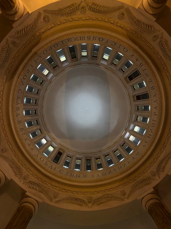 Architectural details documented in Saint Petersburg building interior