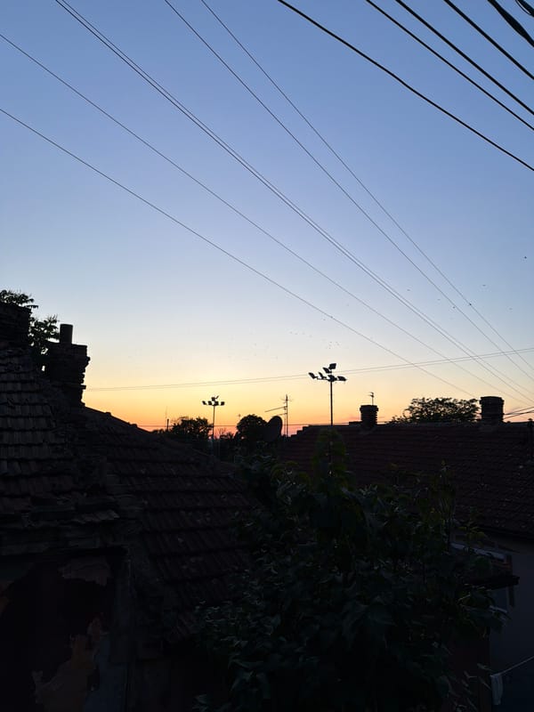 Evening life captured in Belgrade's Palilula residential district