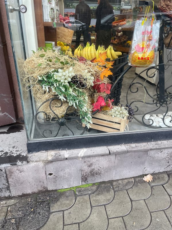 Morning documentation of Yerevan storefronts and street scenes