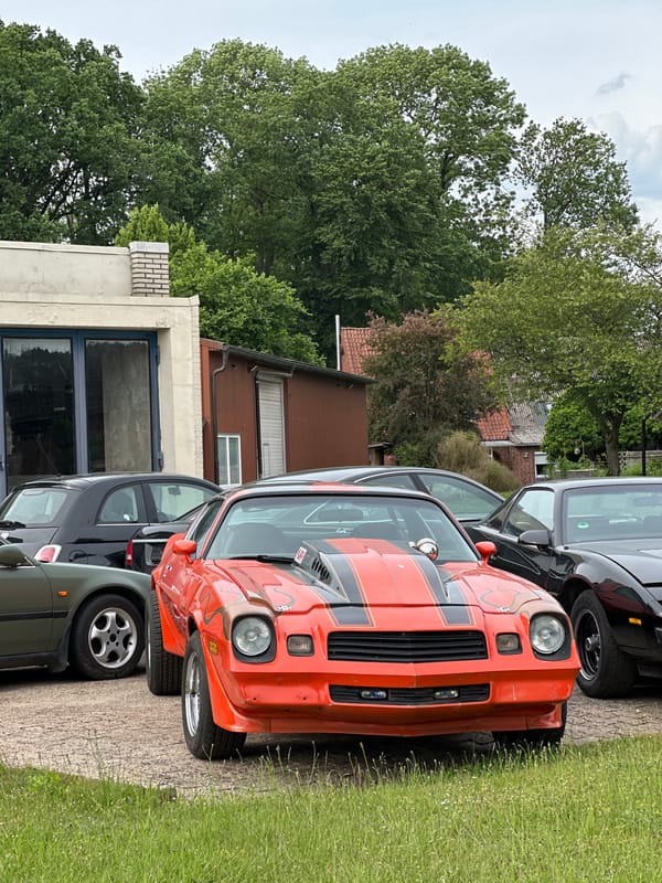 Classic muscle cars spotted parked in Kutenholz, Germany