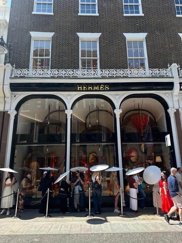 Hermès Bond Street storefront, London