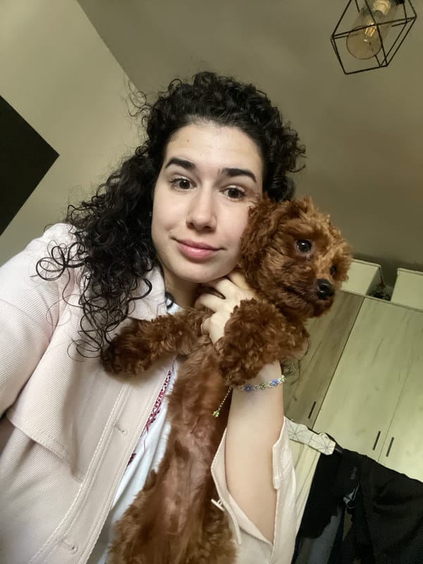 Sofia resident documents morning routine with poodle and cats