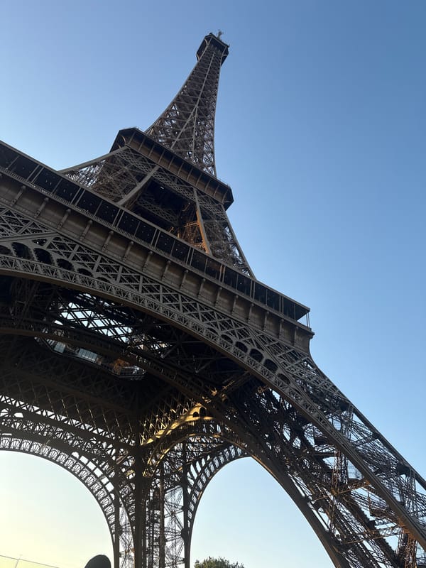 Sunny afternoon at the Eiffel Tower with street scenes and family moments