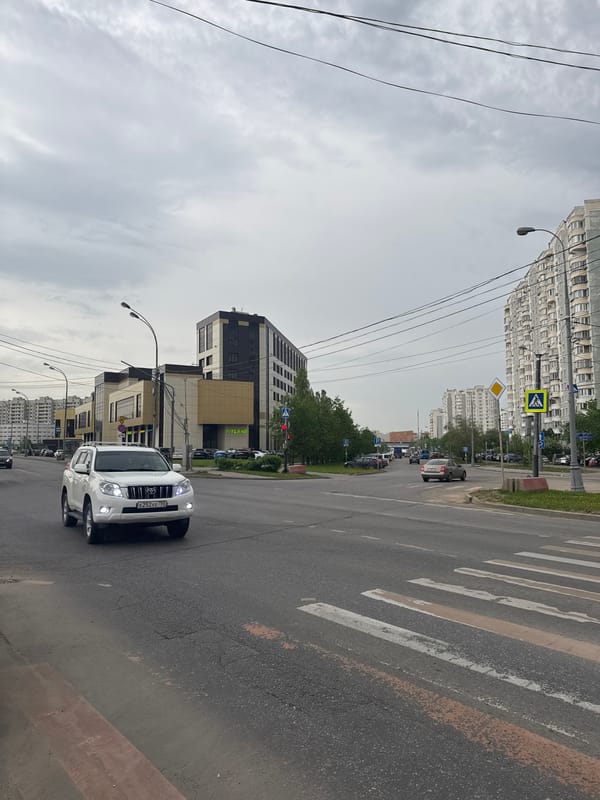 Urban scenes captured: street buildings and residential backyard