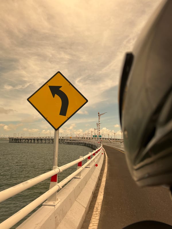 Bridge infrastructure documented in Kuta, Indonesia