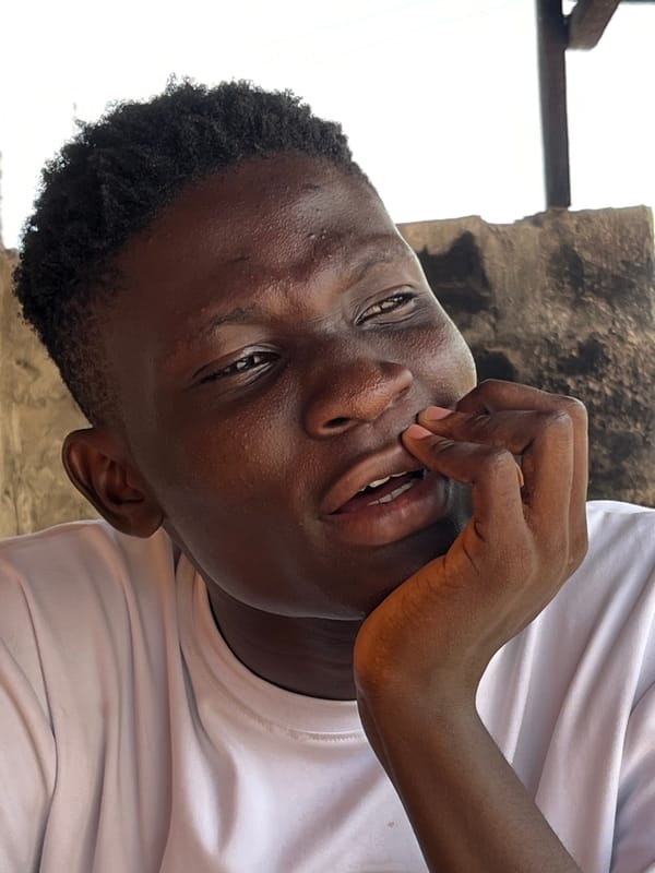 Young man documented in casual moments in Badagry, Nigeria