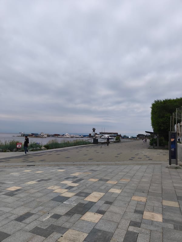 An afternoon stroll and cafe stop along Vladivostok's waterfront