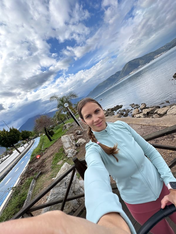 Morning fitness routine captured along Fethiye waterfront paths