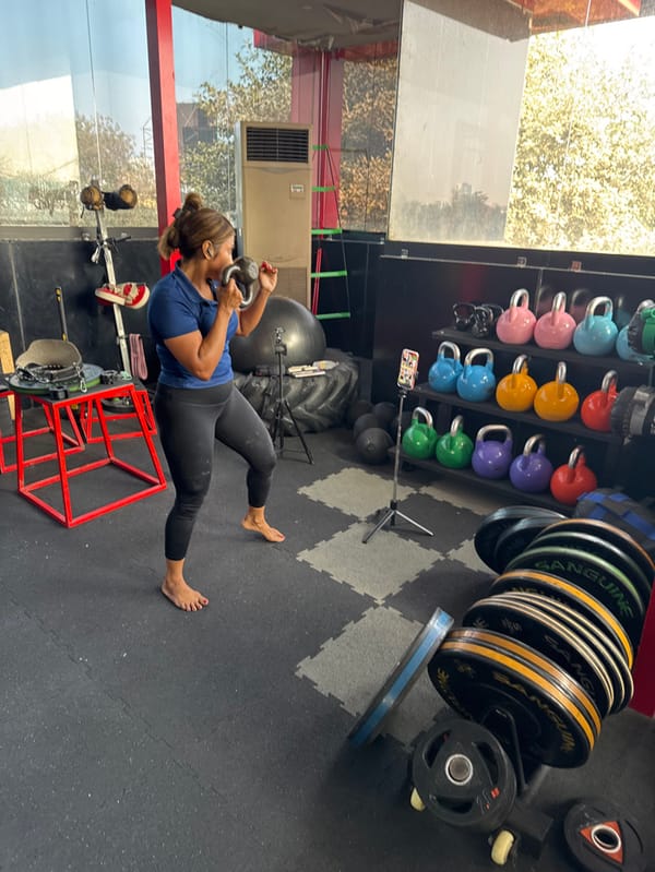 Early morning gym workout and office activity in Kolkata