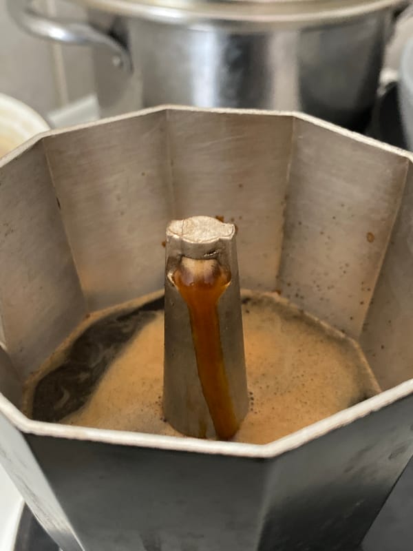 Coffee maker interior documented in Subotica, Serbia