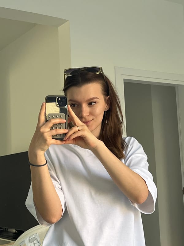 Casual selfies and household cleaning captured in Limassol