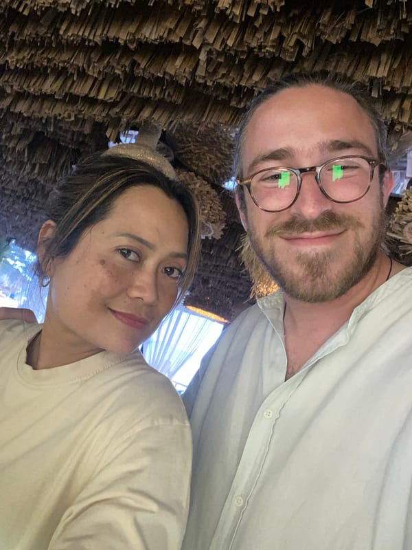 Couple captures sunset dinner memories in Petrovac, Montenegro
