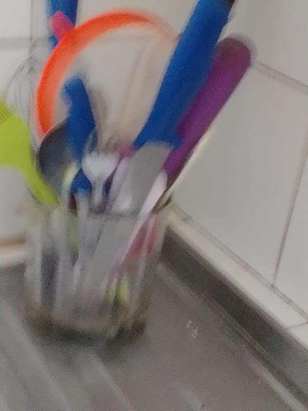 Morning kitchen scene in La Tagua, Venezuela