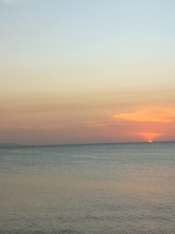 Sunset seascape captured in evening coastal photography session