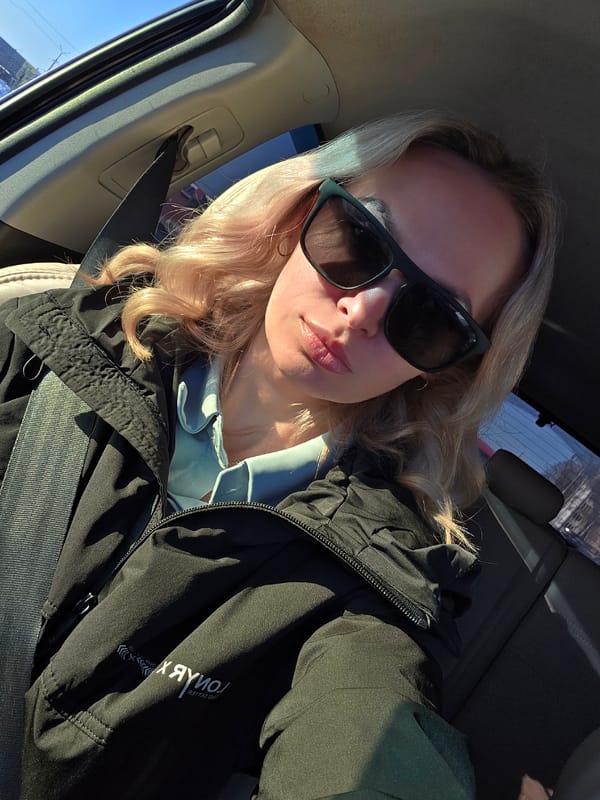 Evening drive and selfies captured in Chaikovsky, Russia