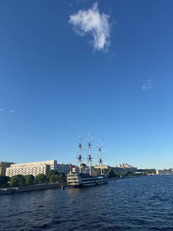 A laid-back summer afternoon in a Russian city