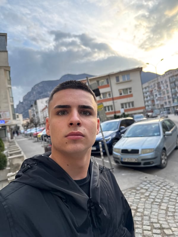 Young man's daily moments captured in Vratsa, Bulgaria