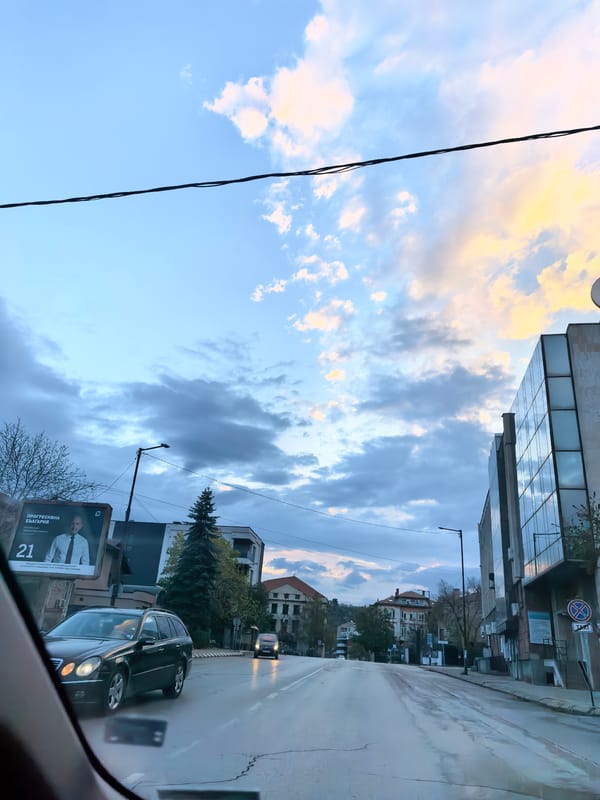 Night journey through Bulgarian city captured in eight moments