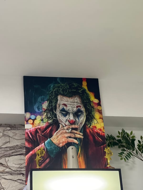 Pool hall with Joker artwork documented in Gotse Delchev