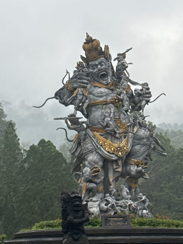 Garuda Wisnu Kencana statue photographed in Bedugul Indonesia