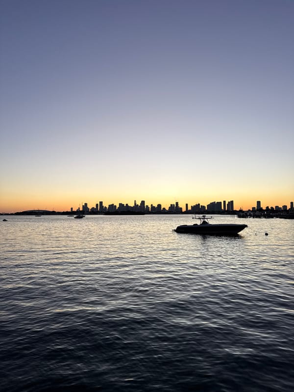 Miami Beach sunset and casual moments documented February 6