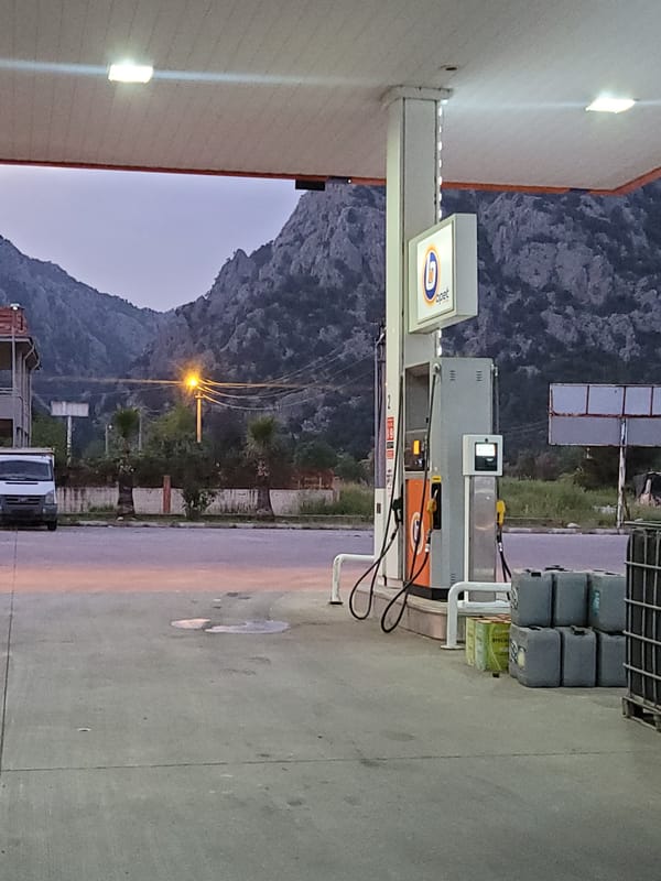 Evening landscape documentation captured in Akseki, Turkey mountains
