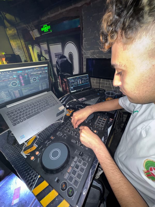 DJ performs at club gathering in Linghe, China