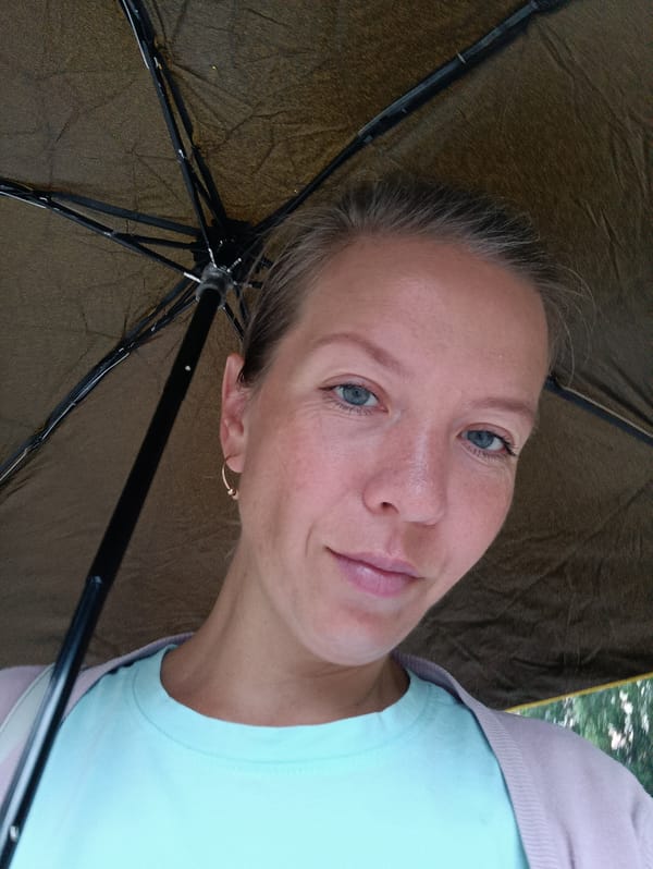Selfie series in Chaikovsky on a cloudy July morning