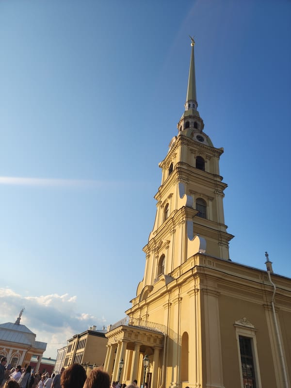Church visit mixed with casual downtime moments nearby