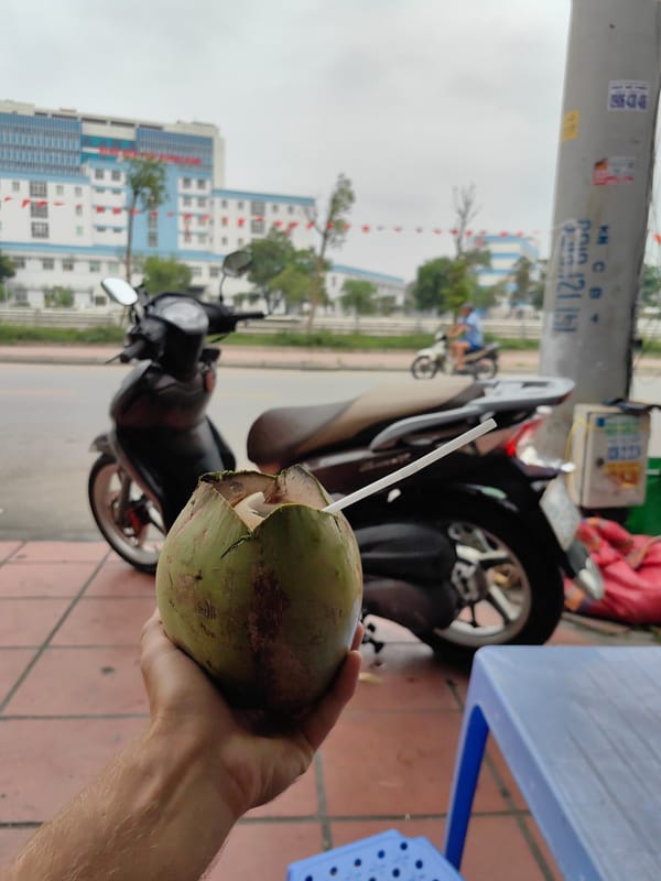 Morning street life captured in Cao Xanh Ward