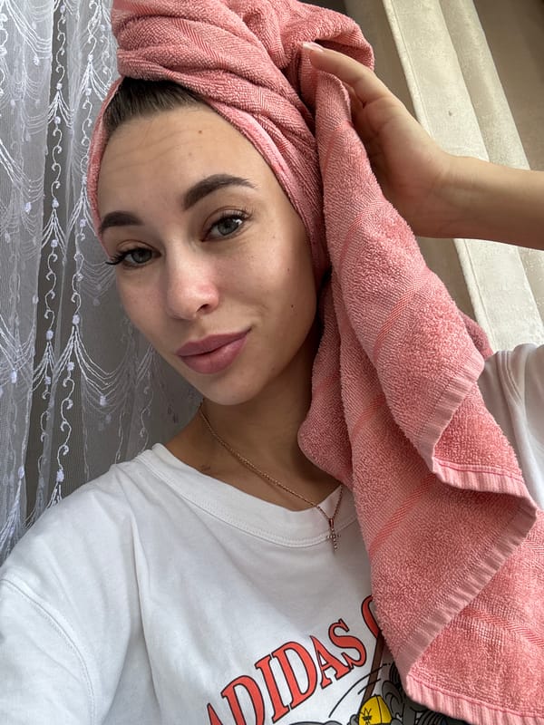 Woman photographed in casual moments in Chaikovsky, Russia