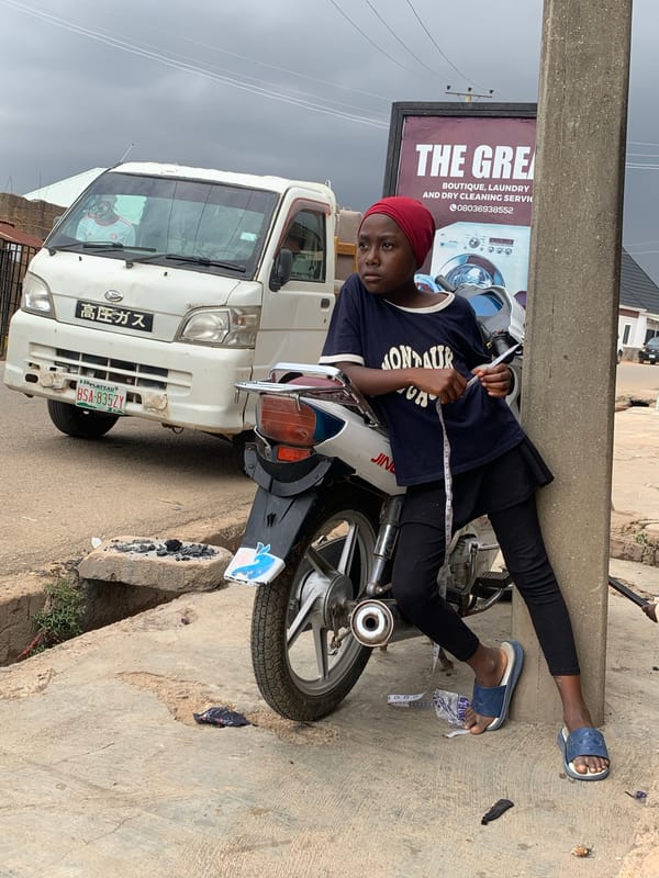 Ordinary street life documented in Gura Top Nigeria community