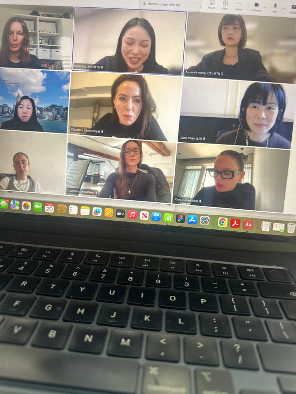 Video conference with nine participants observed in Tunbridge Wells