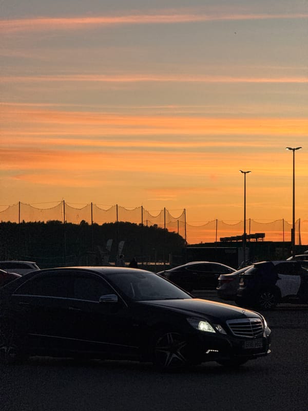 Sunset stop at Haven Kakumäe parking lot, Tallinn