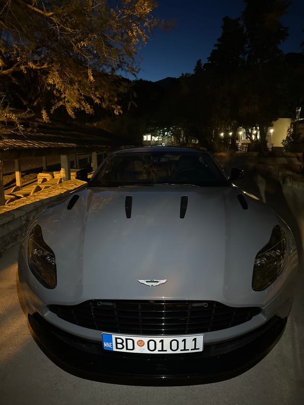 Aston Martin spotted multiple times in Montenegro coastal town
