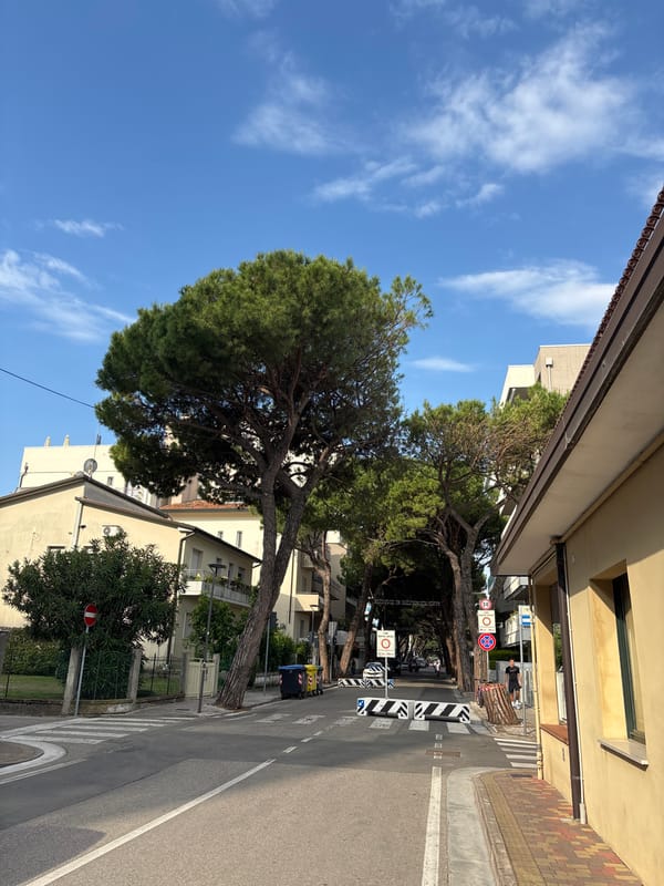 Young travelers board tour bus in Jesolo, Italy