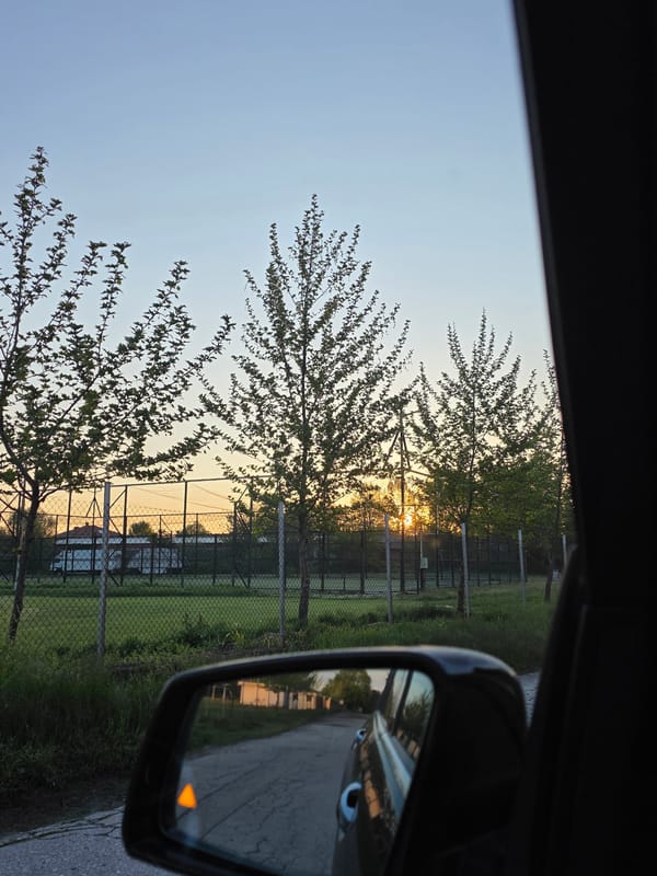Early morning drive documented in Yagodovo, Bulgaria