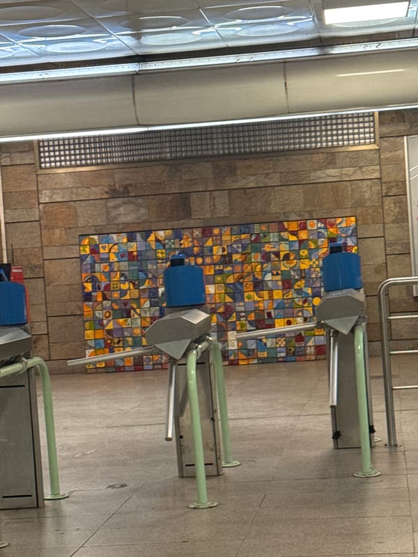 Sofia subway station interior documented by witness