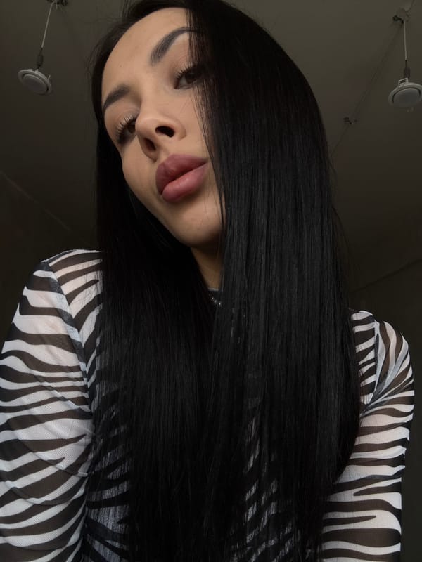 Woman photographed in zebra-striped top in Votkinsk, Russia