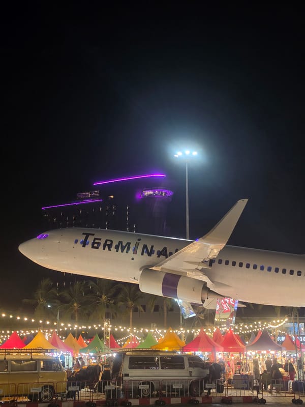 Airplane Display Featured at Pattaya Night Market