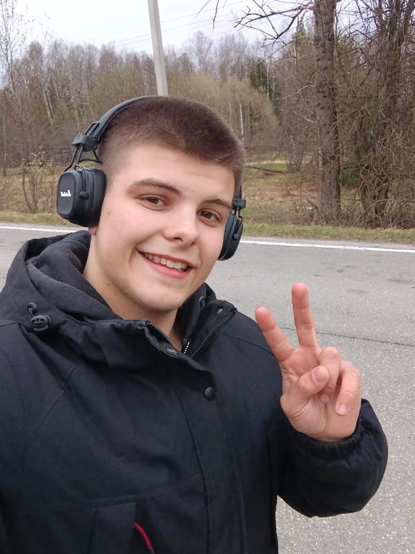 Young man documents rural visit to Krasnyi Mayak, Russia