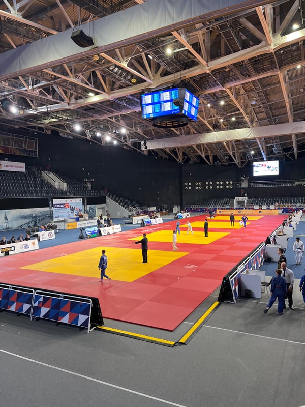Judo competition held at Platinum Arena in Krasnoyarsk, Russia