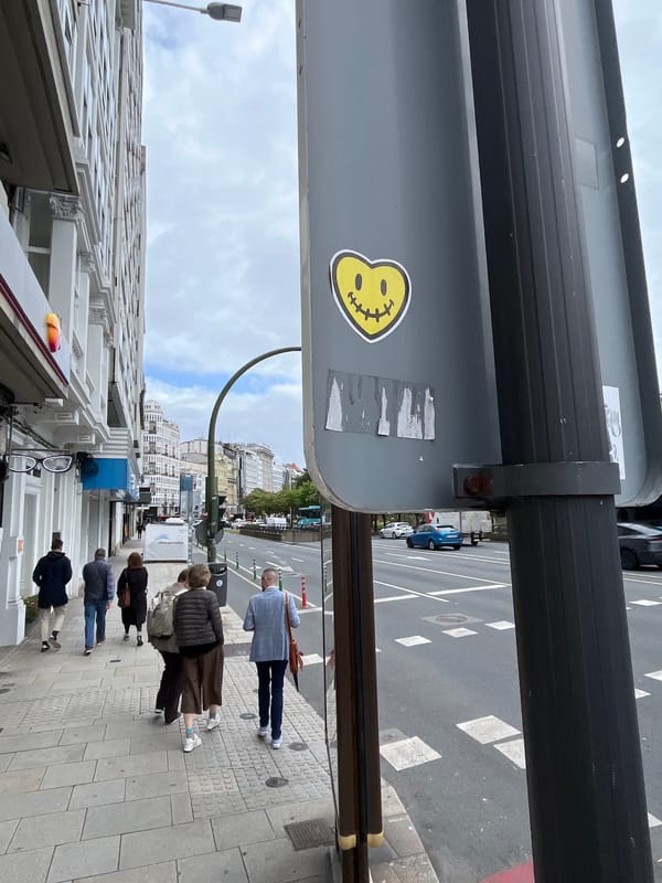 Morning street life documented across A Coruña city center