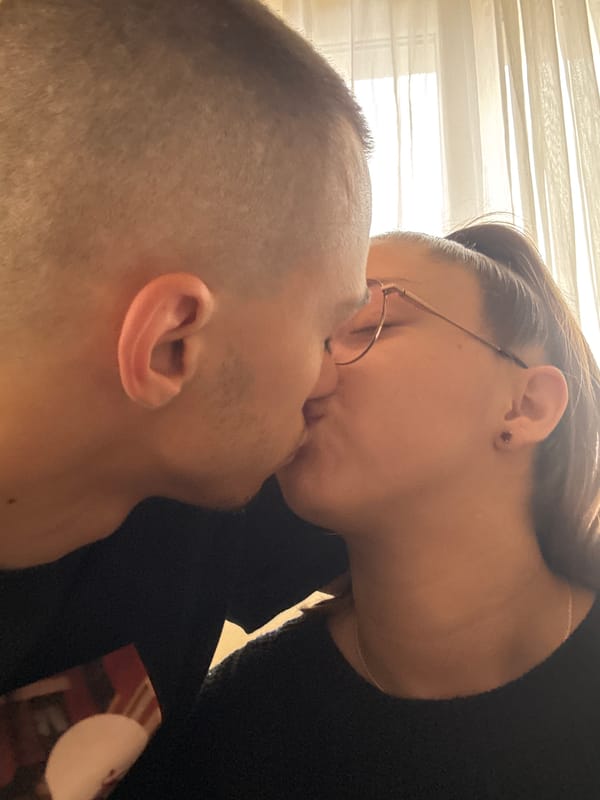 Couple shares intimate moment in Plovdiv home