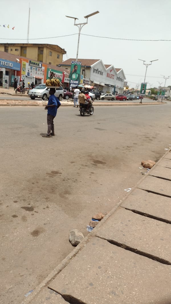 Ordinary street life documented across Jos, Nigeria Sunday morning